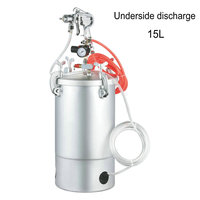 Outils du réservoir de peinture à pression d'air 15L pot de pression à décharge supérieure/inférieure pour le moulage de résine