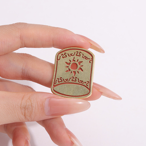 เข็มกลัดโลหะรูปดวงอาทิตย์รูปกบแบบเรียบง่ายและอเนกประสงค์สำหรับเป็นของขวัญสำหรับสัตว์ทั้ง<span class=keywords><strong>ชาย</strong></span>และหญิง - Product Image 1