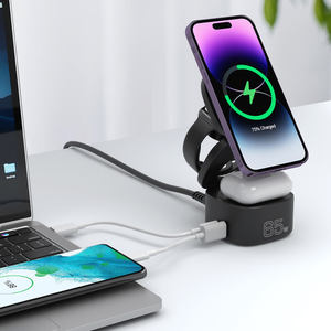 Estación de Carga Magnética Inalámbrica 5 en 1 de 65W <span class=keywords><strong>GaN</strong></span>, Cargador Rápido de Nitruro de Galio con Lámpara - Product Image 4