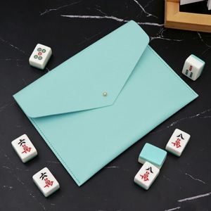 Creative Envelope Holder Mahjong Rule Sleeve Protective Cover Leather Clutch <b>Card</b> Case for <b>Playing</b> <b>Cards</b> - Product Image 1