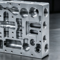 Bloc de collecteur de refroidissement CDU usiné CNC, bloc de vanne de distribution de flux multicanal pour système de refroidissement liquide de centre de données