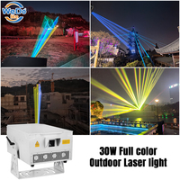 Lumière d'animation laser 3D 30W RGB Full Color IP65 étanche pour la scène de mariage ILDA Laser Show DJ Concert