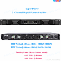 MiCWL PX3600 Amplificateur de puissance numérique à deux canaux 2x1000 W D-Type 1U 1000 watts AMP Drive Stage Karaoke Speaker