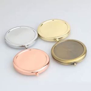 70mm Sublimation Blank Compact Pocket <b>Mirrors</b> , Cosmetic Make up <b>Small</b> Hand Round <b>Mirror</b> - Product Image 2
