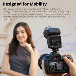 <span class=keywords><strong>Flash</strong></span> <span class=keywords><strong>Godox</strong></span> V1mid de Alta Velocidad con Sincronización TTL, Menú de Pantalla Táctil, Mini Luz de Relleno para Exteriores para Cámaras <span class=keywords><strong>Canon</strong></span>, Sony y Nikon - Product Image 2