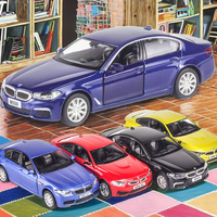 Voiture miniature à ouverture de portières, modèle réduit en métal, véhicules à rétrofriction pour enfants, jouets en alliage moulé sous pression, pour les 2-14 ans, unisexe