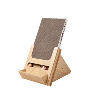 Griffoir en bois pour chat Lulus World, jouet durable pour chats d'intérieur avec rangement pour balles - Product Image 5