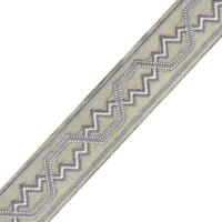 Largeur 6.2CM Sky Larus dentelle de rideau brodée personnalisée, adaptée aux rideaux, coussins, accessoires de canapé,
