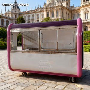 Remolque de Comida para Smoothies Totalmente Equipado, Camión de Comida Rápida para Postres, Carrito de Bebidas y Helados con Certificación CE - Product Image 3