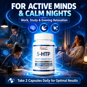 Complément alimentaire Shecome 5-HTP Plus Calcium pour une ambiance positive, un sommeil facile et profond, favorise le calme et une humeur détendue, 120 capsules de 5-HTP - Product Image 4