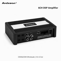Amplificateur DSP de voiture OEM classe D 6 canaux pour marques et installateurs audio automobile, processeur audio RCA 2 canaux de bonne qualité