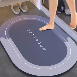 Alfombrilla Antideslizante de Secado Rápido para Baño, Alfombrilla Absorbente de Tierra de Diatomeas para Puerta de Baño, para Uso en el Hogar o Hotel - Product Image 5