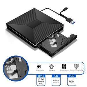Lecteur optique externe multifonction 2a2c, graveur <span class=keywords><strong>DVD</strong></span>/CD portable, interface USB3.0 pour ordinateurs portables, prend en charge la lecture et l'écriture - Product Image 5