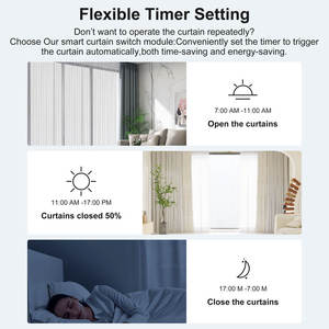 Module de stores intelligents WiFi Tuya avec fonction <span class=keywords><strong>minuterie</strong></span> <span class=keywords><strong>pour</strong></span> la domotique, interrupteur motorisé <span class=keywords><strong>pour</strong></span> volets roulants - Product Image 4
