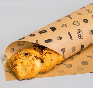 Custom Size Food Grade 50g Oil-Resistant <b>Wax</b> Wrapping <b>Paper</b> Wholesale Disposable Greaseproof Burgers Fried Chicken Deli <b>Paper</b> - Product Image 1