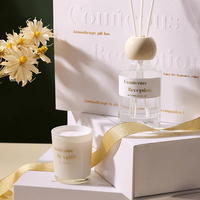 Boîte cadeau personnalisée, pliable magnétique, avec gaufrage pailleté, écologique, recyclable, en papier rigide, pour bougies, emballage de produits de soin de la peau
