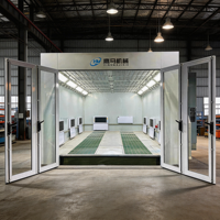 Cabina de Pintura Automotriz Eléctrica, Duradera y Ecológica, Totalmente Automática, para Camiones, para Sitios Comerciales