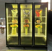 Pendingin Minuman Komersial Dua Pintu Kapasitas Besar, Pendingin Kipas, Defrost Otomatis, Kontrol Digital LED, Aluminium