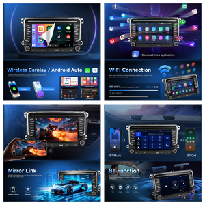 <span class=keywords><strong>Autoradio</strong></span> Podofo 7'' pour VW avec CarPlay/Android Auto sans fil pour VW Caddy/ PASSAT/POLO, charge rapide Type-C, OEM/ODM - Product Image 2