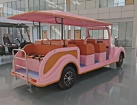 Export DZY Classic Electric Vintage Cars Shuttle Bus Certifié CE Vente Directe Usine Métal Noir 6-14 Places Moteur 4000W 72V