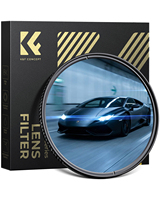 Filtres d'objectif d'appareil photo K&F Concept en verre optique, étanches, anti-rayures, HD, 49-82 mm, filtre à rayures bleues, ensemble de filtres d'objectif d'appareil photo