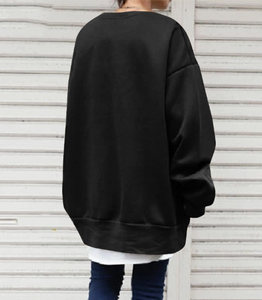 Autunno <span class=keywords><strong>Oversize</strong></span> felpe da donna cotone ampio pullover rosso girocollo <span class=keywords><strong>felpa</strong></span> da donna top <span class=keywords><strong>Oversize</strong></span> per coppie 2025 - Product Image 1