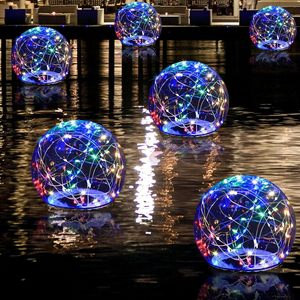 Bola Luminosa LED al por Mayor, Decoración Impermeable para Piscina al Aire Libre, Luz Solar para Playa, Lámpara Inflable para Jardín y Patio - Product Image 5