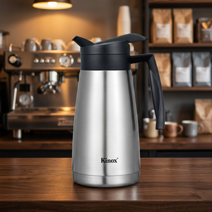 Coffret de design allemand : Cafetière, Thermos, Carafe, Bouteille isotherme en acier inoxydable à double paroi, isolée sous vide, écologique, 6-12 heures - Product Image 2