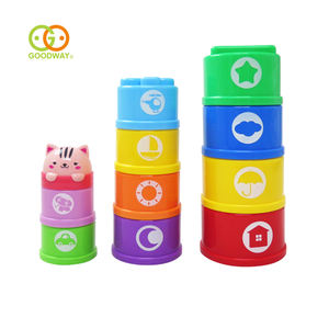 Acqua del Bagno del bambino Divertente Gioco di Sport Impilabile Bicchieri di Plastica giocattoli - Product Image 1