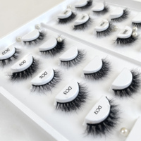 Usine de cils à bande complète Vente en gros Les vendeurs de cils naturels à volume moelleux Personnaliser l'emballage des cils Cils en vison 12mm