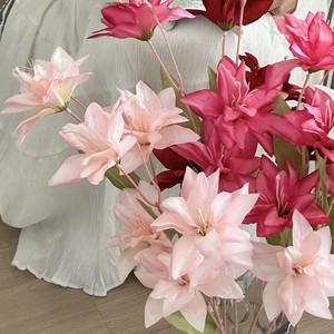 Prévisualisation de fleurs artificielles en soie, bouquet de mariage, décorations pour la maison - Product Image 5