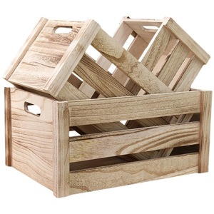 Boîte en bois rectangulaire, cadre en bois massif, conteneur de rangement et de présentation, sur mesure, couleur naturelle, finition légère - Product Image 5
