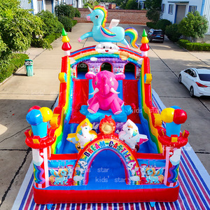 <span class=keywords><strong>Château</strong></span> Gonflable Compact pour Enfants - Jeu de Rebond et Toboggan Extérieur pour Fêtes - Offre Spéciale - Product Image 6