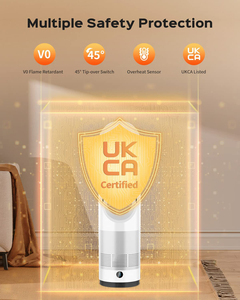 مروحة برج صغيرة من دون شفرات مروحة برج سهلة التركيب <span class=keywords><strong>8</strong></span> سرعّات رياح للمنزل والفنادق - Product Image 3