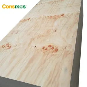 Consmos Factory 9mm 12mm 15mm 18mm CDX Pine Plywood For Construction