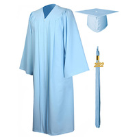 Nouvelle Robe de Cérémonie de Remise de Diplôme Tissée 2024 pour Adultes Américains – Ensemble Complet pour Diplôme Universitaire et École