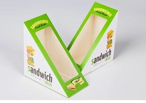 Triangular Transparent <b>Window</b> Sandwich Bakery Cake Packaging Box Disposable Paper Food Packaging Box Kraft Paper Takeaway Box - Product Image 3