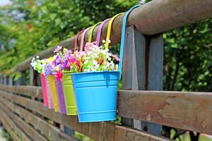 Pot de fleurs mural en métal suspendu, support de fleurs en fer, jardinière de jardin, pour décorer la maison - Product Image 4