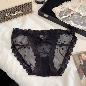 Culottes en dentelle violette pure et séduisante, taille mi-haute, sexy et transparentes, style japonais, féeriques. - Product Image 2