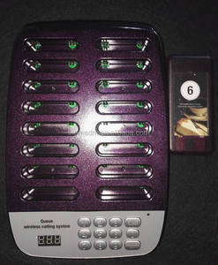 ระบบเพจเจอร์หมายเลขแขกไร้สายสำหรับร้านอาหาร1-16 - Product Image 6