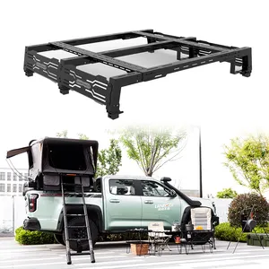 Rak tempat tidur truk Pickup, rak tempat tidur Universal bahan Aloi aluminium dapat ditarik pendek dapat disesuaikan