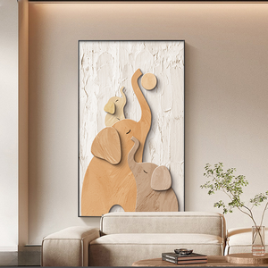 Thiết kế mới hiện đại phòng khách sơn trang trí nội thất tường nghệ thuật tùy chỉnh trừu tượng pha lê - Product Image 4