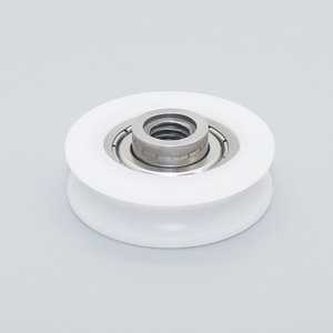 Poulie à rainure en U avec revêtement en caoutchouc pour rails de véhicules, équipements de fitness, cordes suspendues M8*28*8mm - Product Image 5