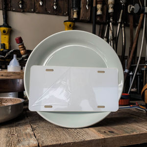 Matrícula de coche en blanco, rojo y negro, metal de aluminio, tamaño <span class=keywords><strong>4</strong></span> "<span class=keywords><strong>X</strong></span> <span class=keywords><strong>7</strong></span>" y 6 "<span class=keywords><strong>x</strong></span> 12" en stock - Product Image 2