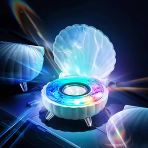 Led Water Ripple Projector Speakers Lamp 1200mAh Rechargeable <b>Wireless</b> Bluetooth Speaker Music Night Light Caixa De Som - Product Image 1