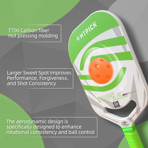 Paleta de Pickleball Aprobada por USAPA, Grafito, Fibra de Carbono, Núcleo de Panal, 14mm, Alargada, Estándar - Product Image 3