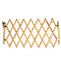 Barrière de protection pliable en bois pour animaux de compagnie, sans fermeture