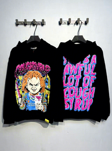 Nueva Llegada, Sudadera con Capucha Extra Grande de Moda Urbana, 100% Algodón de Primera Calidad, con Estampado de JARABE PARA LA TOS, para Hombre - Product Image 5