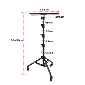 Soporte para Proyector <span class=keywords><strong>Hisense</strong></span> C1, Trípode Metálico Ajustable, Altura Ajustable de 1.3 m, Soporte para Laptop y TV con Bandeja Grande - Product Image 3
