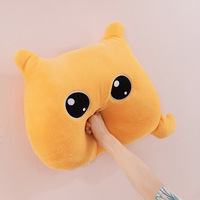 Coussin chaton mignon noir et blanc, super doux, en peluche, jouet réconfortant, poupée en coton PP, oreiller de sieste transfrontalier, vente en gros